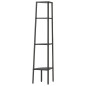 vidaXL Estantería de esquina de 4 niveles negra 45,5x31,5x150 cm vidaXL Estantería de esquina de 4 niveles negra 45,5x31,5x150 cm