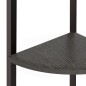 vidaXL Estantería de esquina de 4 niveles negra 45,5x31,5x150 cm vidaXL Estantería de esquina de 4 niveles negra 45,5x31,5x150 cm