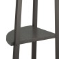 vidaXL Estantería de esquina de 4 niveles negra 45,5x31,5x150 cm vidaXL Estantería de esquina de 4 niveles negra 45,5x31,5x150 cm
