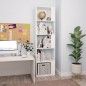 vidaXL Estantería/divisor madera contrachapada blanco 45x24x159 cm vidaXL Estantería/divisor madera contrachapada blanco 45x24x159 cm