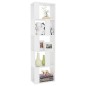 vidaXL Estantería/divisor madera contrachapada blanco 45x24x159 cm vidaXL Estantería/divisor madera contrachapada blanco 45x24x159 cm