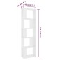 vidaXL Estantería/divisor madera contrachapada blanco 45x24x159 cm vidaXL Estantería/divisor madera contrachapada blanco 45x24x159 cm