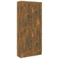 vidaXL Estantería madera contrachapada roble ahumado 82,5x30,5x185,5cm vidaXL Estantería madera contrachapada roble ahumado 82,5x30,5x185,5cm