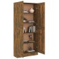 vidaXL Estantería madera contrachapada roble ahumado 82,5x30,5x185,5cm vidaXL Estantería madera contrachapada roble ahumado 82,5x30,5x185,5cm