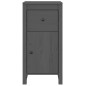 vidaXL Aparadores 2 uds madera maciza de pino gris 40x35x80 cm vidaXL Aparadores 2 uds madera maciza de pino gris 40x35x80 cm