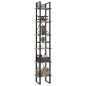 vidaXL Estantería de 6 niveles contrachapada gris hormigón 40x30x210cm vidaXL Estantería de 6 niveles contrachapada gris hormigón 40x30x210cm