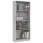 vidaXL Estantería de 4 niveles contrachapada gris Sonoma 60x24x142 cm vidaXL Estantería de 4 niveles contrachapada gris Sonoma 60x24x142 cm