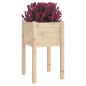 vidaXL Jardinera de madera maciza de pino 40x40x70 cm vidaXL Jardinera de madera maciza de pino 40x40x70 cm