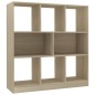 vidaXL Estantería madera contrachapada color roble 97,5x29,5x100 cm