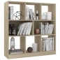 vidaXL Estantería madera contrachapada color roble 97,5x29,5x100 cm