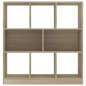 vidaXL Estantería madera contrachapada color roble 97,5x29,5x100 cm