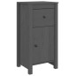 vidaXL Aparadores 2 uds madera maciza de pino gris 40x35x80 cm vidaXL Aparadores 2 uds madera maciza de pino gris 40x35x80 cm