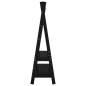 vidaXL Perchero de madera maciza de pino negro 100x45,5x150 cm vidaXL Perchero de madera maciza de pino negro 100x45,5x150 cm