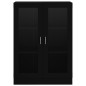 vidaXL Vitrina de madera contrachapada negro 82,5x30,5x115 cm vidaXL Vitrina de madera contrachapada negro 82,5x30,5x115 cm