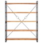 vidaXL Estantería de 5 niveles madera maciza de acacia 140x30x180 cm vidaXL Estantería de 5 niveles madera maciza de acacia 140x30x180 cm