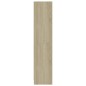 vidaXL Estantería de 3 niveles madera contrachapada Sonoma 60x24x109cm vidaXL Estantería de 3 niveles madera contrachapada Sonoma 60x24x109cm