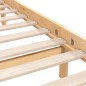 vidaXL Estructura de cama madera maciza de pino 120x190 cm vidaXL Estructura de cama madera maciza de pino 120x190 cm