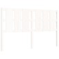 vidaXL Estructura de cama con cabecero madera maciza blanco 160x200 cm vidaXL Estructura de cama con cabecero madera maciza blanco 160x200 cm