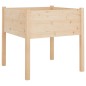 vidaXL Jardineras 2 uds madera maciza de pino 70x70x70 cm