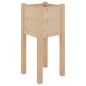 vidaXL Jardineras 2 uds madera maciza de pino 31x31x70 cm vidaXL Jardineras 2 uds madera maciza de pino 31x31x70 cm