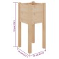 vidaXL Jardineras 2 uds madera maciza de pino 31x31x70 cm vidaXL Jardineras 2 uds madera maciza de pino 31x31x70 cm