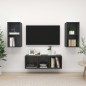 vidaXL Juego de muebles de salón 3 piezas madera de ingeniería gris vidaXL Juego de muebles de salón 3 piezas madera de ingeniería gris