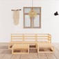 vidaXL Juego de muebles de jardín 5 piezas madera maciza de pino vidaXL Juego de muebles de jardín 5 piezas madera maciza de pino