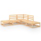 vidaXL Juego de muebles de jardín 5 piezas madera maciza de pino vidaXL Juego de muebles de jardín 5 piezas madera maciza de pino