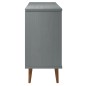 vidaXL Aparador MOLDE madera maciza de pino gris 113x40x80 cm vidaXL Aparador MOLDE madera maciza de pino gris 113x40x80 cm