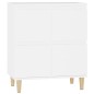 vidaXL Aparador de madera contrachapada blanco 60x35x70 cm vidaXL Aparador de madera contrachapada blanco 60x35x70 cm
