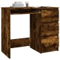 vidaXL Escritorio de madera contrachapada roble ahumado 90x45x76 cm vidaXL Escritorio de madera contrachapada roble ahumado 90x45x76 cm