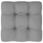 vidaXL Juego de muebles de jardín 5 pzas y cojines madera pino maciza
