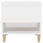 vidaXL Mesita de noche madera contrachapada blanco 50x46x50 cm vidaXL Mesita de noche madera contrachapada blanco 50x46x50 cm