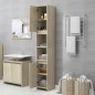 vidaXL Armario de baño madera contrachapada color roble 30x30x183,5 cm vidaXL Armario de baño madera contrachapada color roble 30x30x183,5 cm