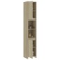 vidaXL Armario de baño madera contrachapada color roble 30x30x183,5 cm vidaXL Armario de baño madera contrachapada color roble 30x30x183,5 cm