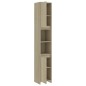 vidaXL Armario de baño madera contrachapada color roble 30x30x183,5 cm vidaXL Armario de baño madera contrachapada color roble 30x30x183,5 cm