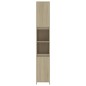 vidaXL Armario de baño madera contrachapada color roble 30x30x183,5 cm vidaXL Armario de baño madera contrachapada color roble 30x30x183,5 cm