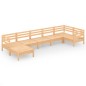 vidaXL Juego de muebles de jardín 7 piezas madera maciza de pino vidaXL Juego de muebles de jardín 7 piezas madera maciza de pino