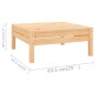 vidaXL Juego de muebles de jardín 9 piezas madera maciza de pino vidaXL Juego de muebles de jardín 9 piezas madera maciza de pino