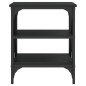vidaXL Mesas auxiliares 2 uds madera contrachapada negro 40x42x50 cm