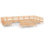 vidaXL Juego de muebles de jardín 13 piezas madera maciza de pino vidaXL Juego de muebles de jardín 13 piezas madera maciza de pino