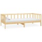 vidaXL Sofá cama con colchón madera de pino maciza 90x200 cm vidaXL Sofá cama con colchón madera de pino maciza 90x200 cm