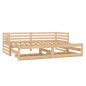 vidaXL Sofá cama extraíble madera maciza de pino 2x(90x200) cm vidaXL Sofá cama extraíble madera maciza de pino 2x(90x200) cm