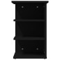 vidaXL Armario auxiliar de madera contrachapada negro 35x35x55 cm vidaXL Armario auxiliar de madera contrachapada negro 35x35x55 cm