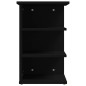 vidaXL Armario auxiliar de madera contrachapada negro 35x35x55 cm vidaXL Armario auxiliar de madera contrachapada negro 35x35x55 cm