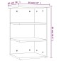 vidaXL Armario auxiliar de madera contrachapada negro 35x35x55 cm vidaXL Armario auxiliar de madera contrachapada negro 35x35x55 cm