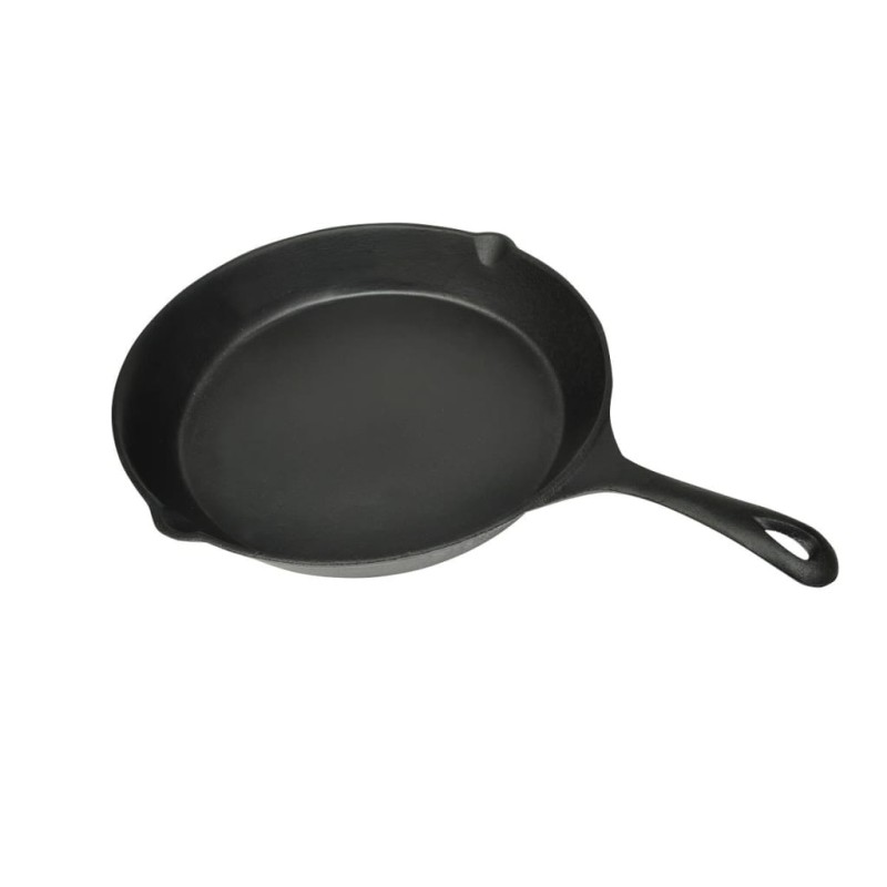 vidaXL Sartén parrilla de hierro fundido 30 cm redonda