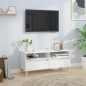 vidaXL Mueble para TV madera contrachapada blanco 100x34,5x44,5 cm