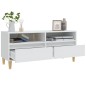 vidaXL Mueble para TV madera contrachapada blanco 100x34,5x44,5 cm