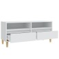 vidaXL Mueble para TV madera contrachapada blanco 100x34,5x44,5 cm